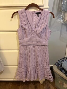 Aqua: Short Lilac Dress